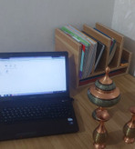 شلف رومیزی کتابخانه و نظمدهنده میز MDF | ارگانایزر چندمنظوره رومیزی