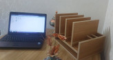شلف رومیزی کتابخانه و نظمدهنده میز MDF | ارگانایزر چندمنظوره رومیزی