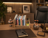 شلف رومیزی کتابخانه و نظمدهنده میز MDF | ارگانایزر چندمنظوره رومیزی