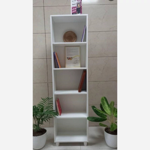 کتابخانه ایستاده ۵ طبقه MDF مدل مدرن