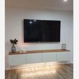 میز تلویزیون دیواری مدرن MDF | میز TV دیواری مینیمال و کمجا