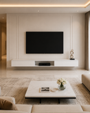 میز تلویزیون دیواری MDF مدل داشبوردی مدرن