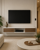 میز تلویزیون دیواری MDF مدل داشبوردی مدرن